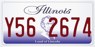 IL license plate Y562674