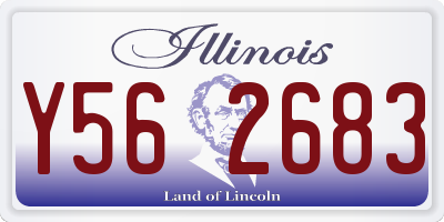 IL license plate Y562683