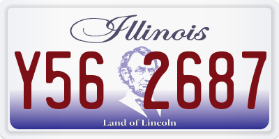 IL license plate Y562687