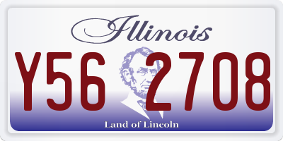 IL license plate Y562708