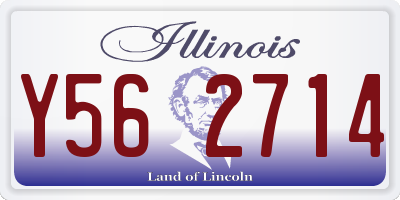 IL license plate Y562714