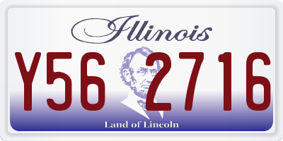IL license plate Y562716