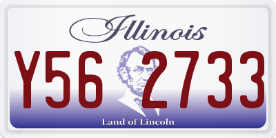IL license plate Y562733