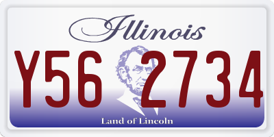 IL license plate Y562734