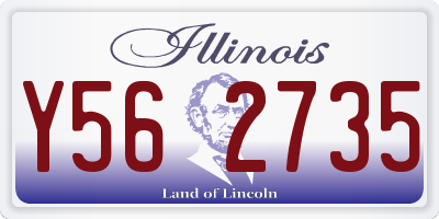 IL license plate Y562735