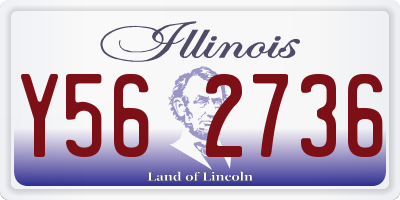 IL license plate Y562736