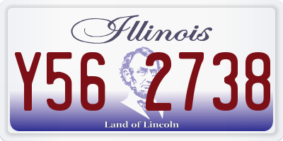 IL license plate Y562738