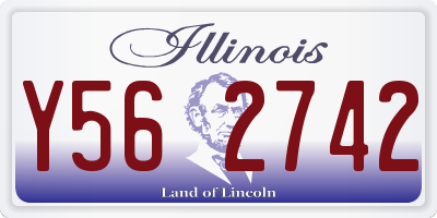 IL license plate Y562742