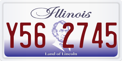 IL license plate Y562745