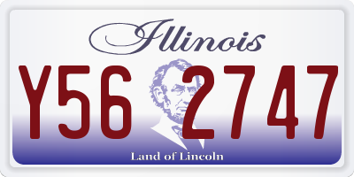 IL license plate Y562747