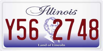 IL license plate Y562748