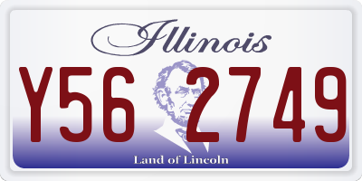 IL license plate Y562749
