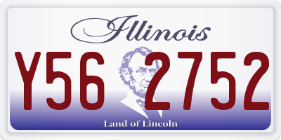 IL license plate Y562752