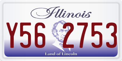 IL license plate Y562753