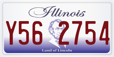 IL license plate Y562754