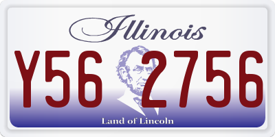 IL license plate Y562756
