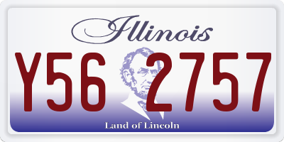 IL license plate Y562757
