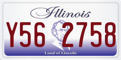 IL license plate Y562758