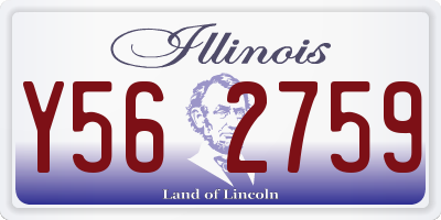 IL license plate Y562759