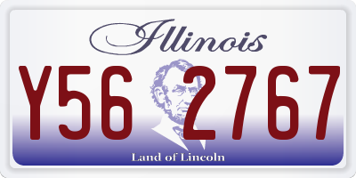 IL license plate Y562767