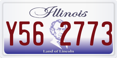 IL license plate Y562773