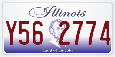 IL license plate Y562774