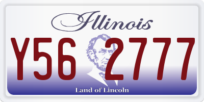 IL license plate Y562777