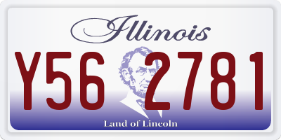 IL license plate Y562781
