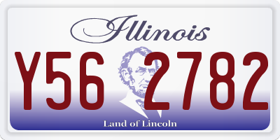 IL license plate Y562782