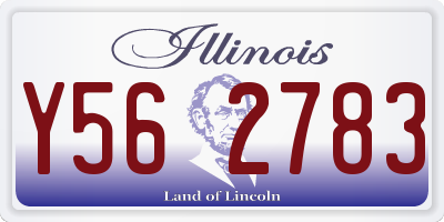 IL license plate Y562783