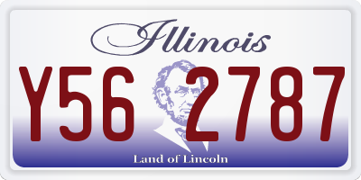 IL license plate Y562787