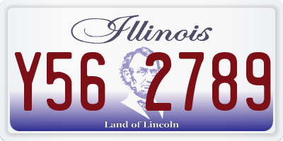 IL license plate Y562789