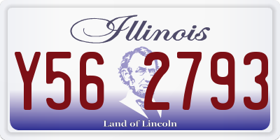 IL license plate Y562793