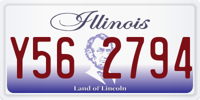IL license plate Y562794