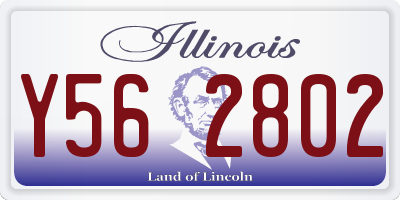IL license plate Y562802
