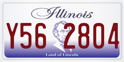 IL license plate Y562804