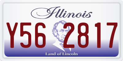 IL license plate Y562817