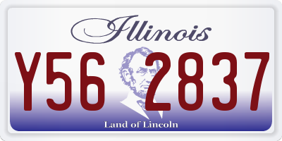 IL license plate Y562837