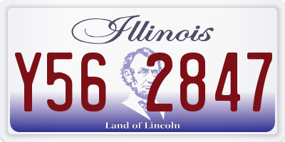 IL license plate Y562847