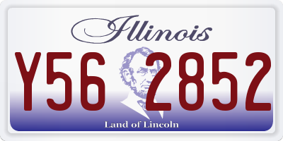 IL license plate Y562852