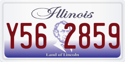 IL license plate Y562859