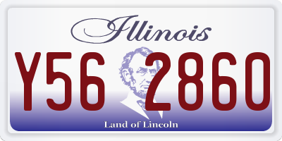 IL license plate Y562860