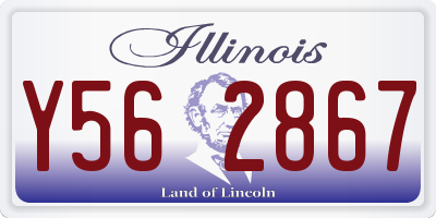 IL license plate Y562867