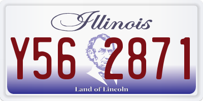 IL license plate Y562871