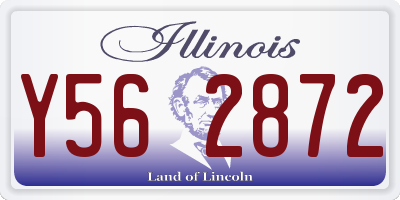 IL license plate Y562872