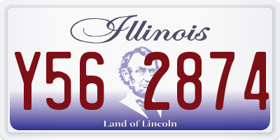 IL license plate Y562874