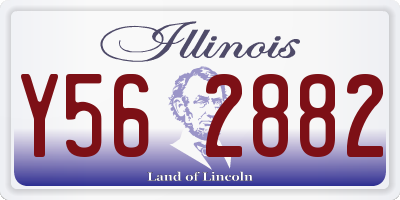 IL license plate Y562882