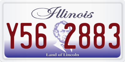 IL license plate Y562883