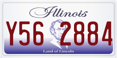 IL license plate Y562884
