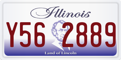 IL license plate Y562889
